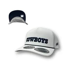 Hooey Hat - White W/Blue Cowboys Logo