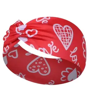 Red Hearts Love Soft Headband