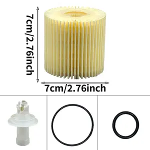 1pc Engine Oil Filter Replacement for Toyota 04152-Yzza1 04152-31090, Fuel Filter for Lexus Camry Avalon Rav4 Highlander Tacoma, Engine Parts