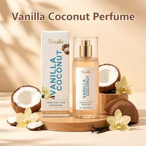 Vanilla Coconut Perfume, Long-Lasting Fresh Romantic Portable Fragrance, Unique Charm, Liquid Form, Single Item, No Alcohol or Aerosol