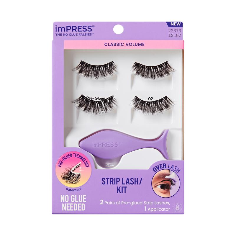 imPRESS Falsies Pre-Glued Strip Lashes Kit - Classic Volume