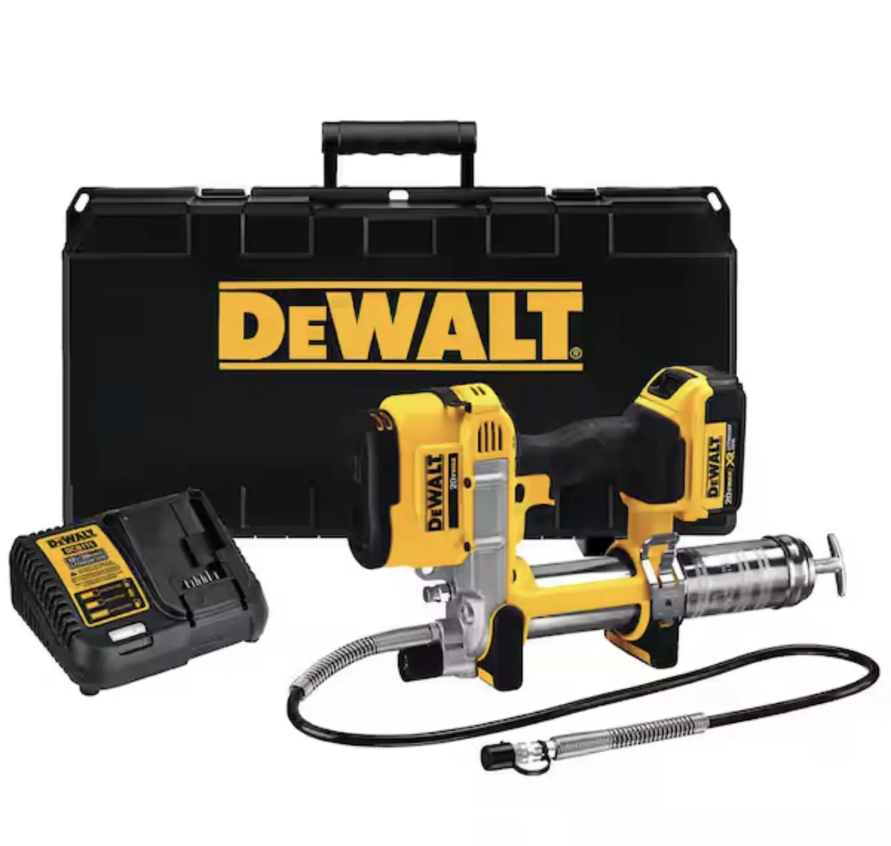 Shop DEWALT 20V MAX Cordless 10,000 PSI Variable Speed Grease Gun, (1) 20V 4.0Ah Battery, and Charger
