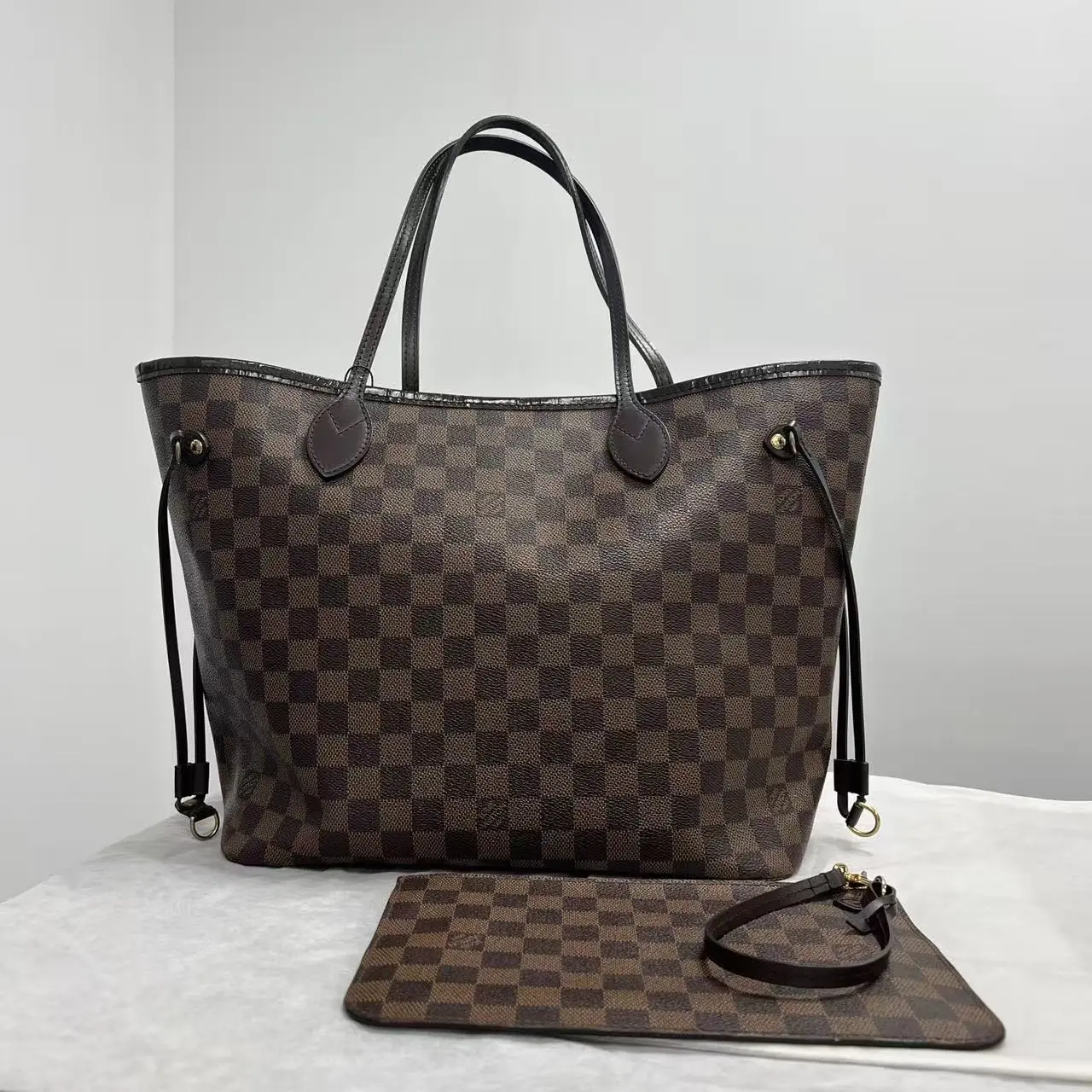 Pre-owned X308 Louis Vuitton Neverfull Damier Ebene handbag