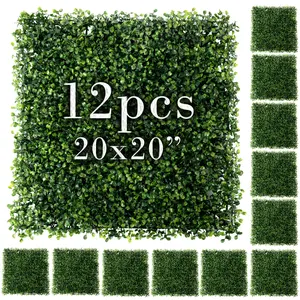 Grass Wall, Greenery Wall, Grass Backdrop, Greenery Backdrop, Boxwood Panels, Artificial Green Decor, Faux Hedge, Fake Plant Squares, Flower Leaf Tiles, Outdoor Living Decoration
