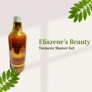 Eliszene's Beauty Turmeric Shower Gel - Super Brightening & Exfoliating, 120G, Turmeric Infused for Radiant Glow and Smoother Complexion