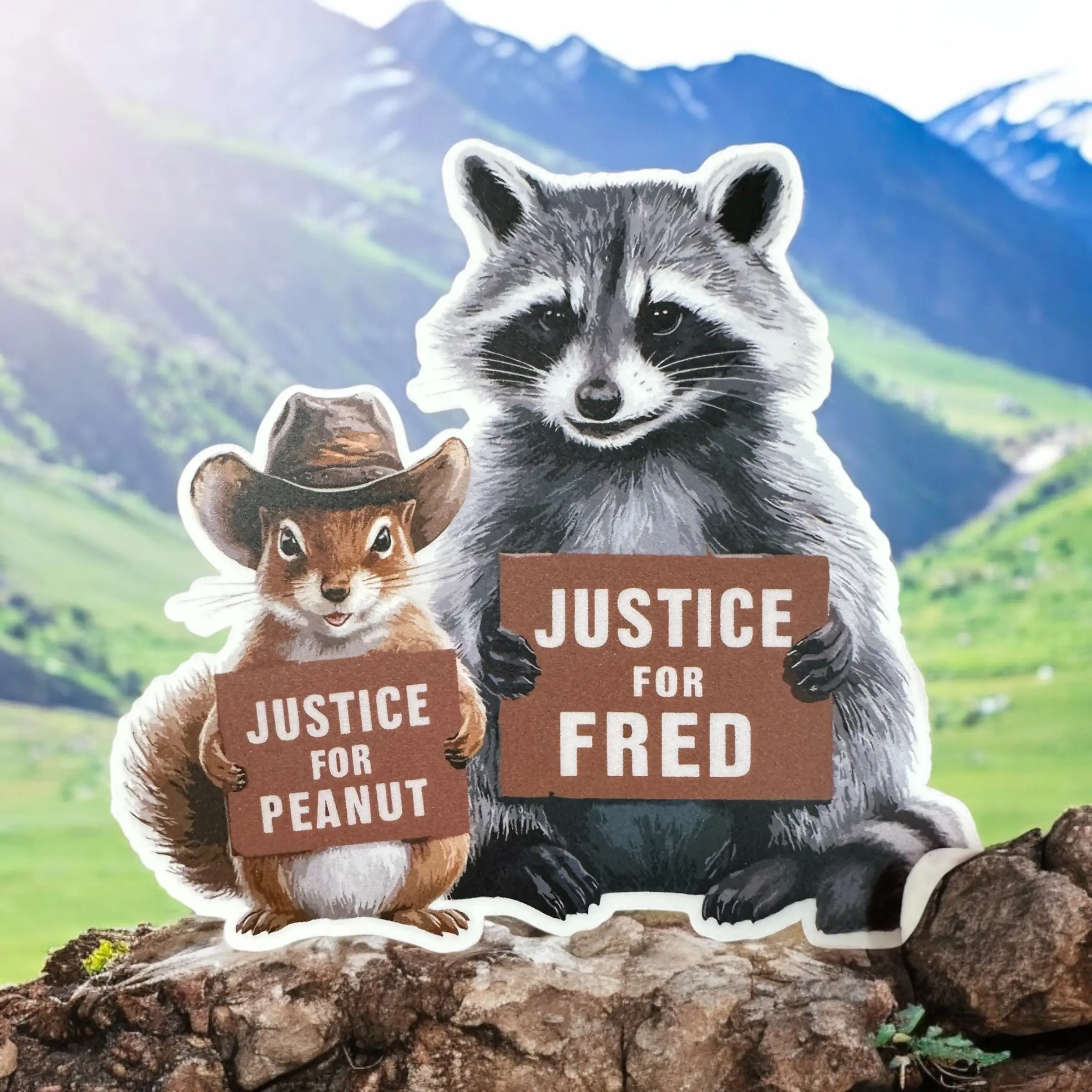 Justice for Fred and Peanut Decorative Sticker