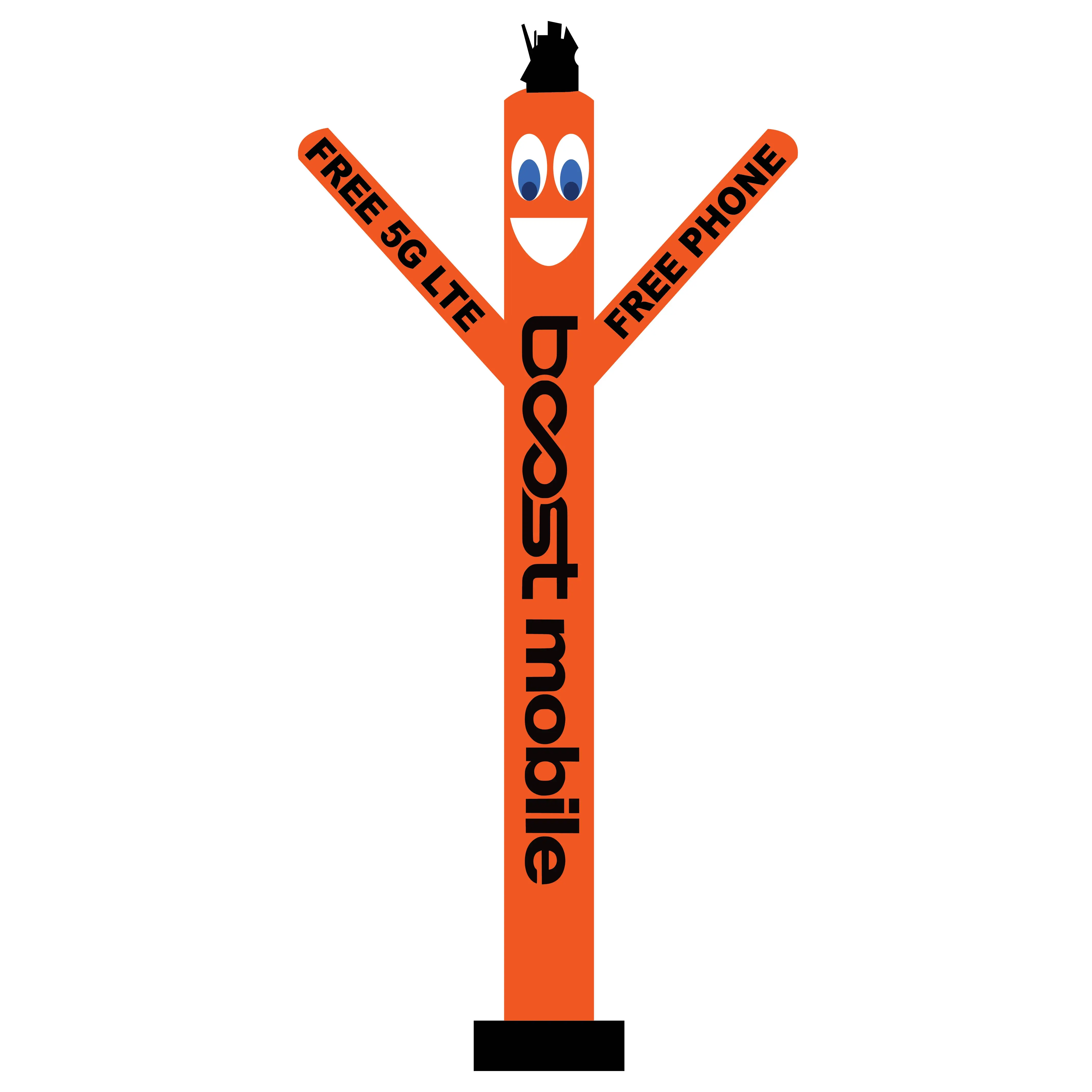 20ft Boost Mobile Inflatable Tube Man Without Arrow – Wacky Waving Inflatable for Free 5G LTE Promo & Outdoor Advertising Boost Foot Traffic for Your Wireless Store – Blower Not Included