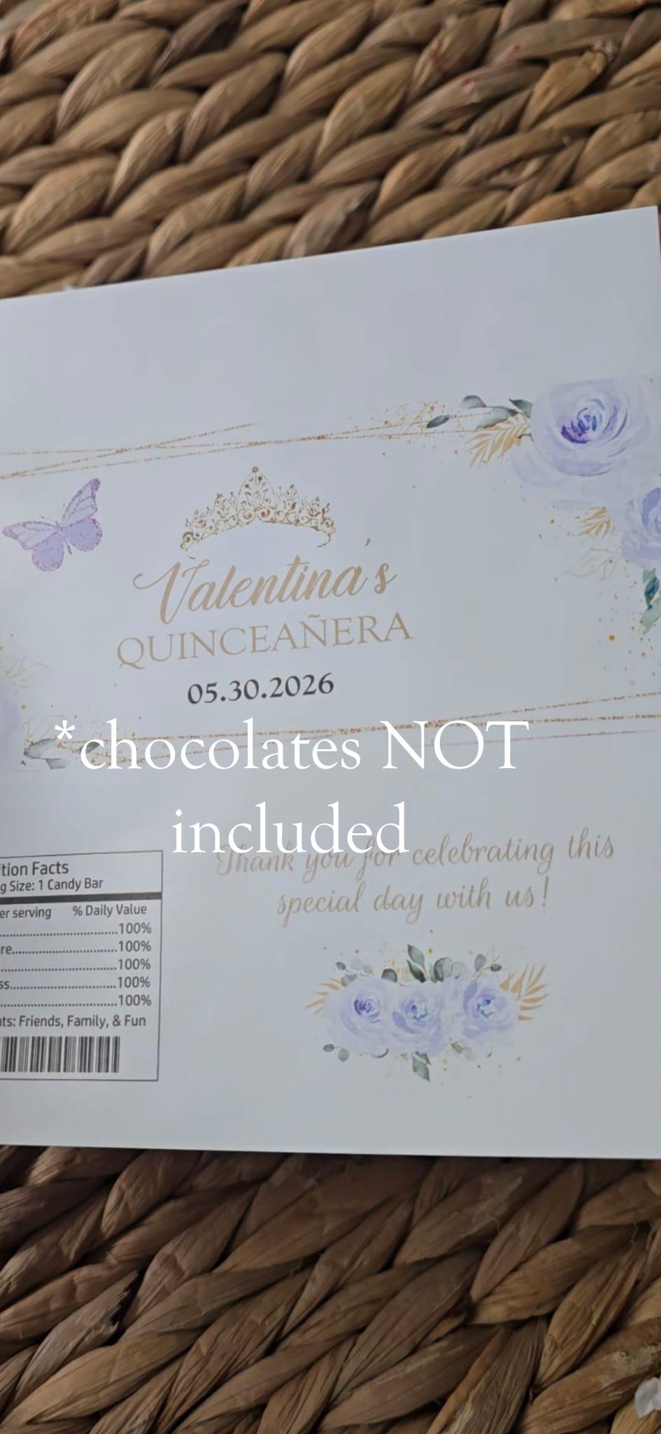 Custom Chocolate Bar labels for 1.55oz Bar