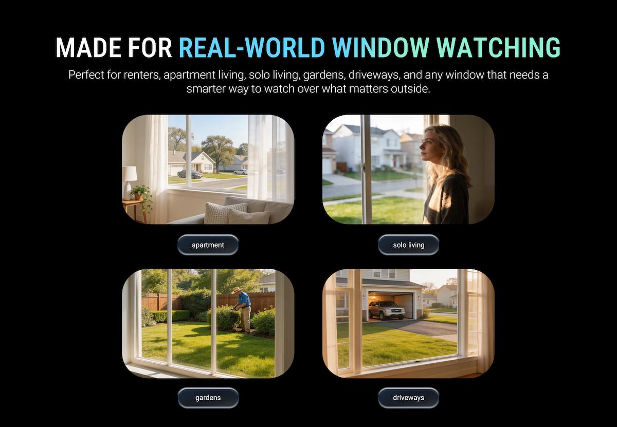 CINMOORE Wireless 2.5K Window Camera, 4MP Indoor Home Security Camera with AI Full Color Night Vision, Person & Motion Alerts, Quick Magnetic Installation, SD Card & Cloud Storage, 2.4GHz WiFi CINMOORE Wireless 2.5K Window Camera, 4MP Indoor Home Security Camera with AI Full Color Night Vision, Person & Motion Alerts, Quick Magnetic Installation, SD Card & Cloud Storage, 2.4GHz WiFi