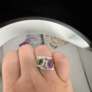 Stackable Friendship Rings — Custom Silver Rings with Chosen Gemstones