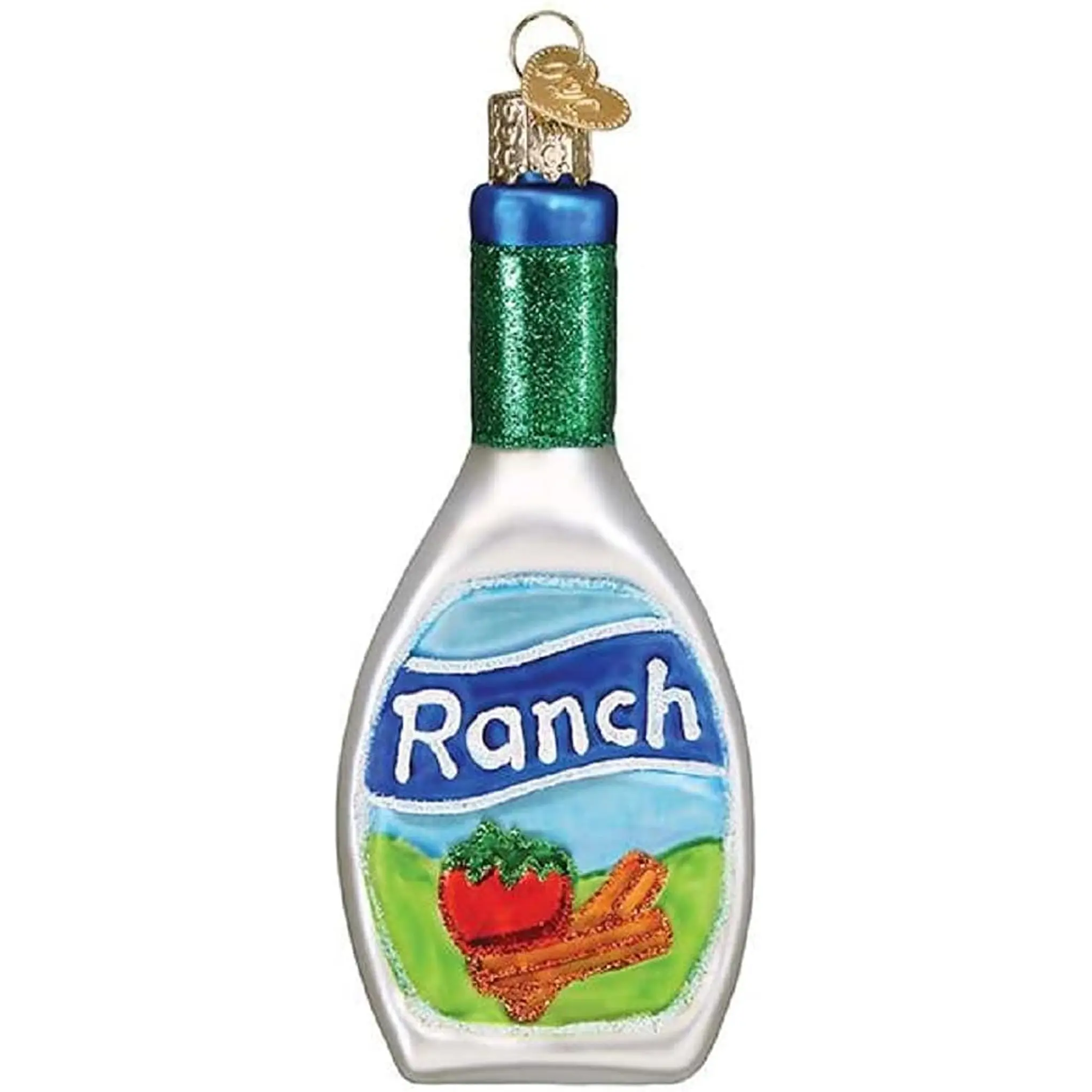 Old World Christmas Ranch Dressing Blown Glass 2020 Unique Christmas Ornaments for Christmas Tree Decorations Old World Christmas