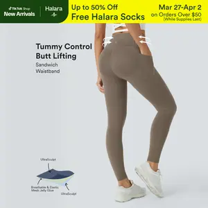 Halara UltraSculpt™ High Waisted Butt Lifting Tummy Control Pocket Shaping Workout Leggings
