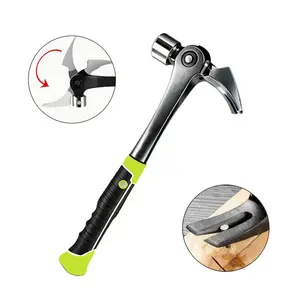 【FathersDayGift】16oz 2-in-1 Magnetic Tip Clawhammer, High-Temperature Forged Steel Head with Indexing Claw, Hardware DIY Tools Hand Tool for Professional Framing, Woodworking