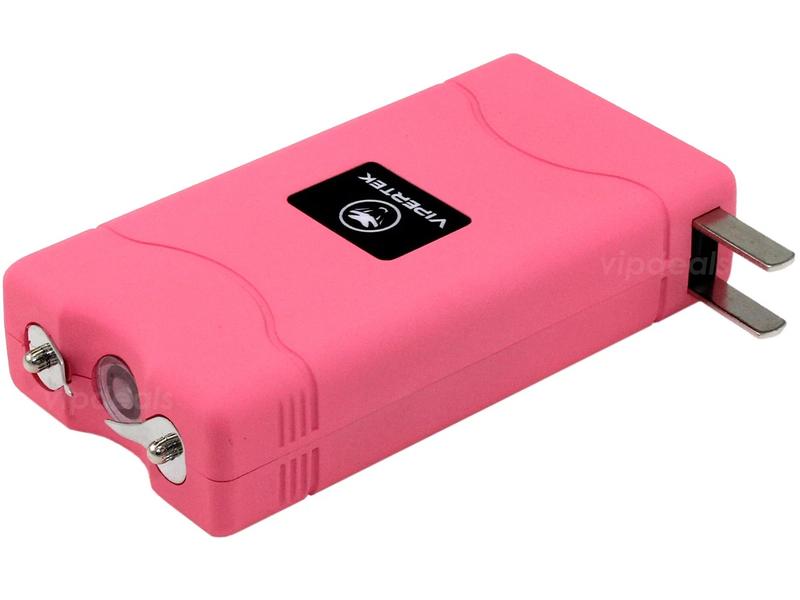 VIPERTEK Mini PINK VTS-880 Built in LED Flashlight Rechargeable For Emergencies and Outdoor Activities