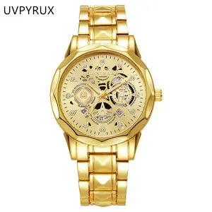 Black Friday Man Waterproof Luminous Business Automatic Quartz Skeletonized Men's Boy's Wrist Watch For Father BFF Brithday Gift