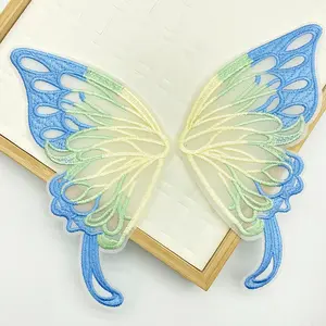 Butterfly Embroidery Patch Set, DIY Hand Sewing Decorative Accessories, Perfect for Clothing, Hats, Bags, Unique Craft Supplies