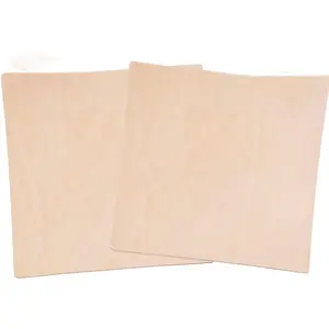 Veg Tan Tooling  Leather 2 Piece Special Price 5/6 oz (2-2.4mm) Thickness Pre-Cut Shapes 6" to 48" Import AA Grade Natural Cowhide Leathercraft, Molding, Holster, Armour, Projects, Repair, Lining