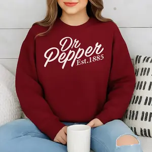 Dr Pepper Sweatshirt, Cozy Retro Soda Crewneck, Vintage Soft Drink Lover Pullover for Him and Her