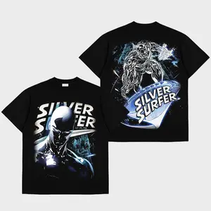 Silver Surfer Premium Cotton T-Shirt V2, Norrin Radd Shirt, Cosmic Hero Shirt, Comic Book Fans Shirt, Superhero T-Shirt, Graphic Tee