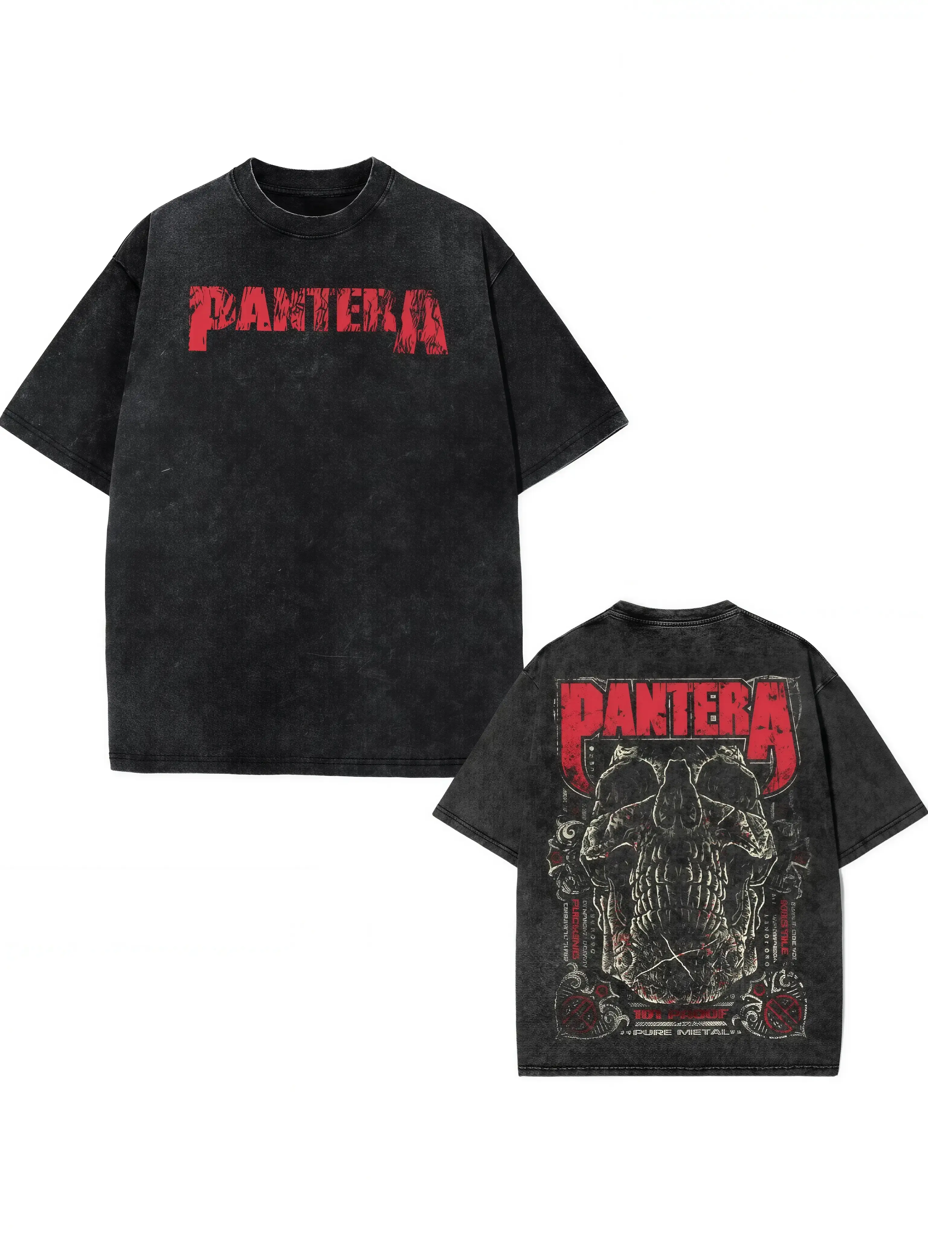 VINTAGE Pantera Shirts Unisex Adult Proof Skull T-Shirt. Music Graphic Tee, Rock Band Shirt, fall clothes, Rock Music Lover Shirt, Vintage Band Shirts Casual Comfort Cotton Fabric Fit Top Tshirt,men's t shirts,graphic shirts,humor graphic tee,book merch