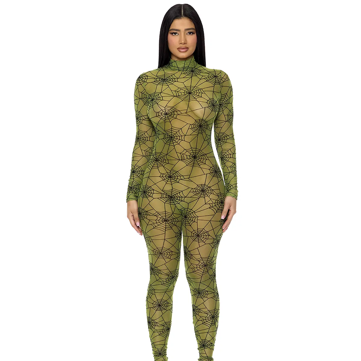 Forplay Women's Halloween Spiderweb Jumpsuit