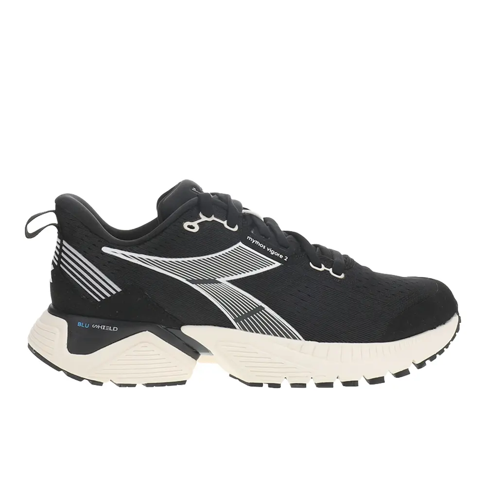 diadora Mens Mythos Blushield Vigore 2 Running Sneakers Shoes - Black diadora Mens Mythos Blushield Vigore 2 Running Sneakers Shoes - Black