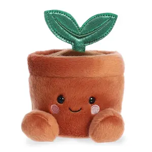 Palm Pals Adorable Terra Potted Plant 5 inch Brown Mini Soft Plush Collectable Stuffed Animal