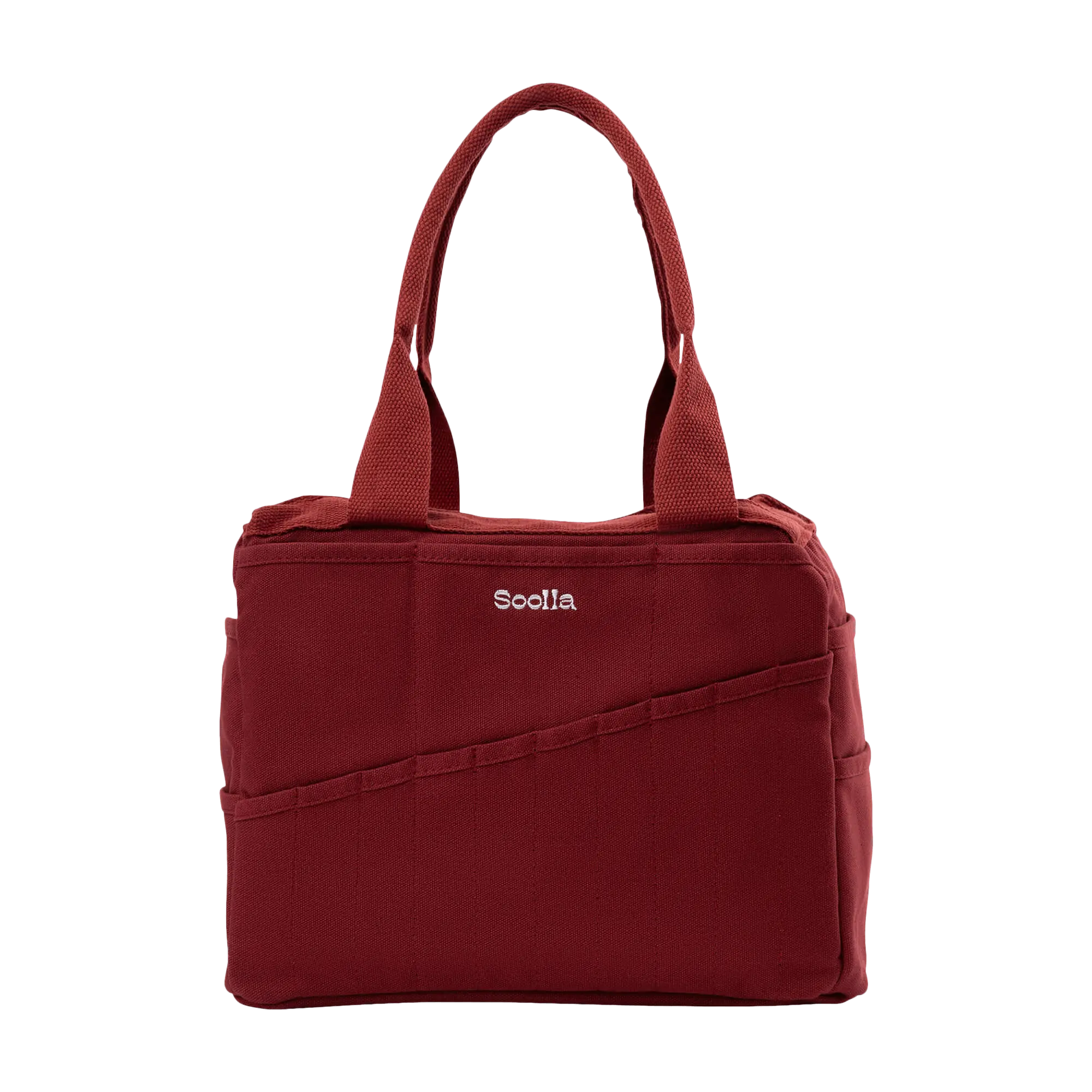 Soolla® Studio Bag, Sangria, Pottery Tool Bag, Craft Organizer, Knitting Bag, Crochet Yarn Tote