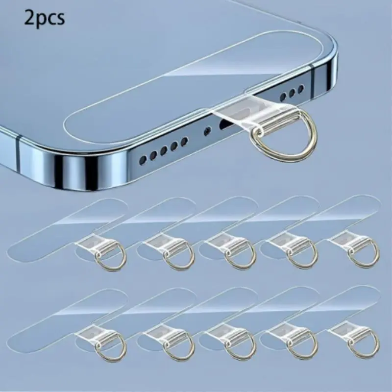 Phone Lanyard Sticker, Universal Adhesive Mobile Phone Holder with Removable Anti-lost Strap Connector Kit, Phone Strap for iPhone & Android, Adjustable, Phone Wrist Strap