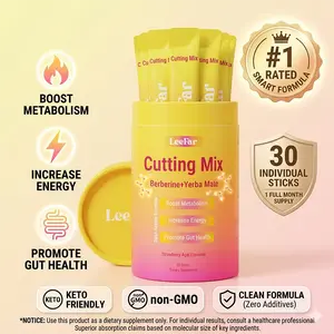 LEEFAR Glow Up Duo — She Juicy Women’s Probiotic + Slippery Elm & Cutting Mix with Berberine + Yerba Mate Support