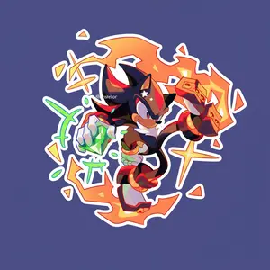 Ultimate Lifeform Hedgehog Anime Sticker