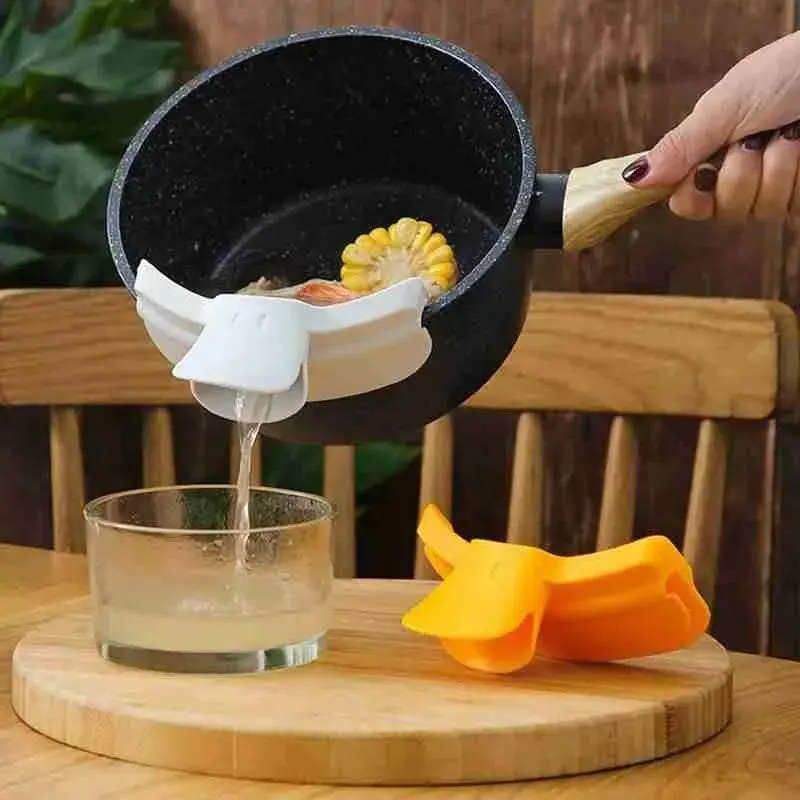 Flexible Soup Spout Nozzle for Spill-Proof Pouring, Safe and Non-Toxic Kitchen Gadget