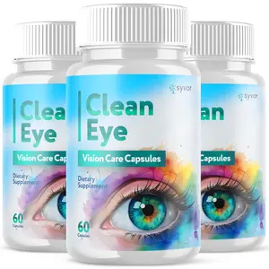 (3 Pack) Clean Eye Advanced Support For Healthy Eye Vision CleanEye 180 Capsules Vision Care Capsules for Visual Clarity and Daily Comfort
