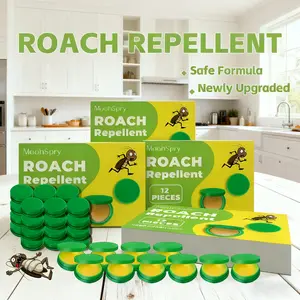 48-Piece Powerful Roach Repellent Kit - Gel Bait Exterminator, Microfiber Floor Mop, Long-Lasting Indoor Multi-Surface Pest Control, Home Supplies, Cockroaches, Roach-Control, Insect Deterrent Cockroaches, Pest Repellent Solutions