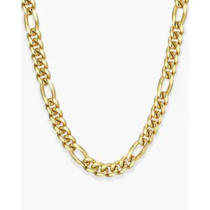 JAXXON Figaro Chain 8mm - Box Clasp - Gold