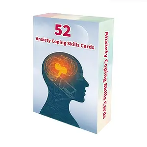 The Pocket Psychological First Aid Kit, Anxiety Coping Skills Cards, helps you move from chaos to calm, anxiety to action, each card is an effective stress reliever, pick one anytime, anywhere, Quick Access, and get instant guidance