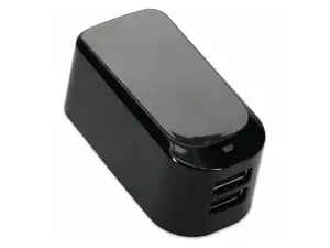 AddOn Wall Plug to 2x USB 5v 2.1A for US Black