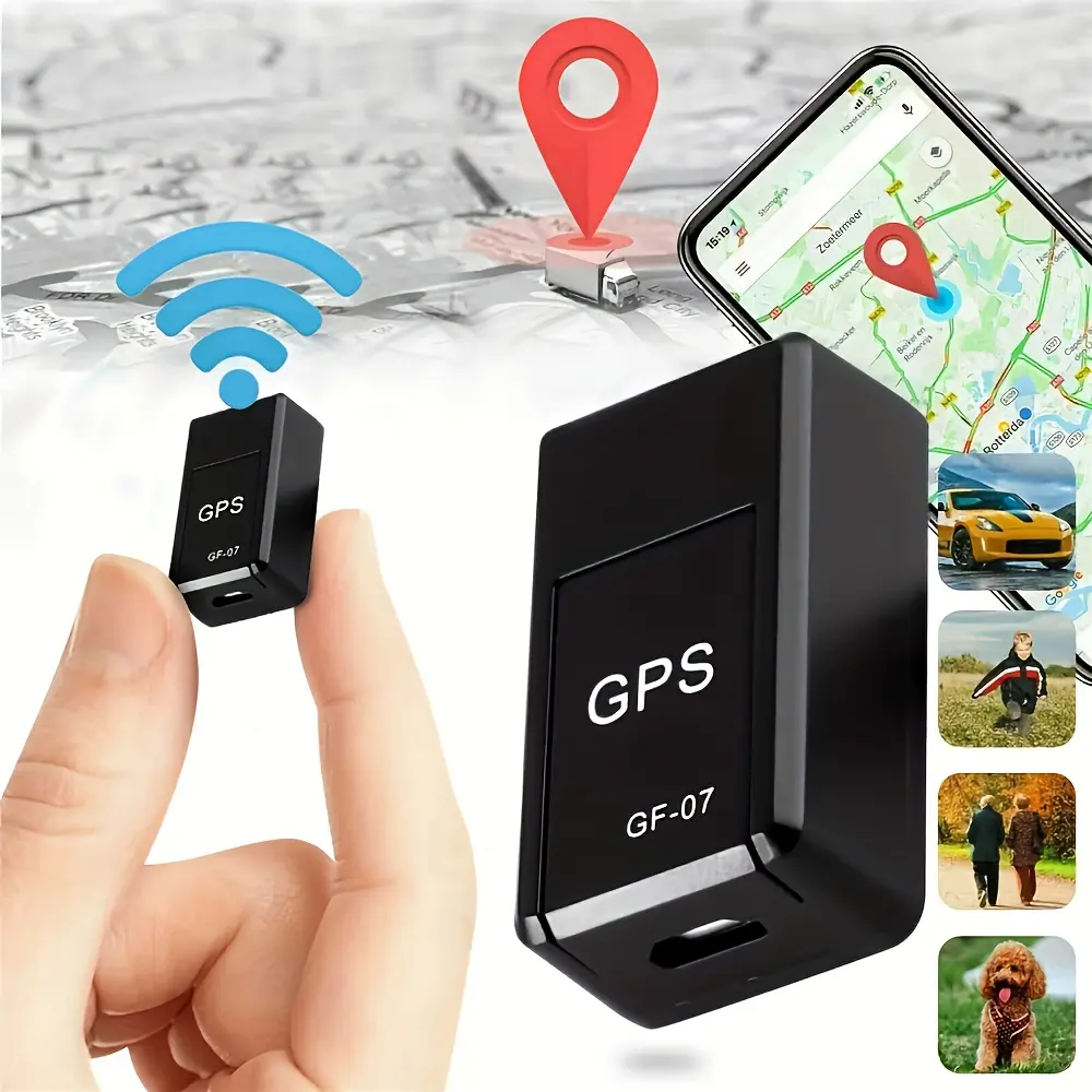 Magnetic Mini GPS Car Locator-Instant Tracking Device, American GF07 Model, Precise Positioning Tracking, Tracking My Package Delivery, Compact Design, Long Battery Life