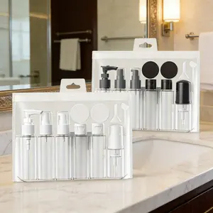 11pcs and Travel Portable Separate Bottle Set, Shampoo Bath Lotion Toner Essence Packages, Ideal for On-The-Go Use