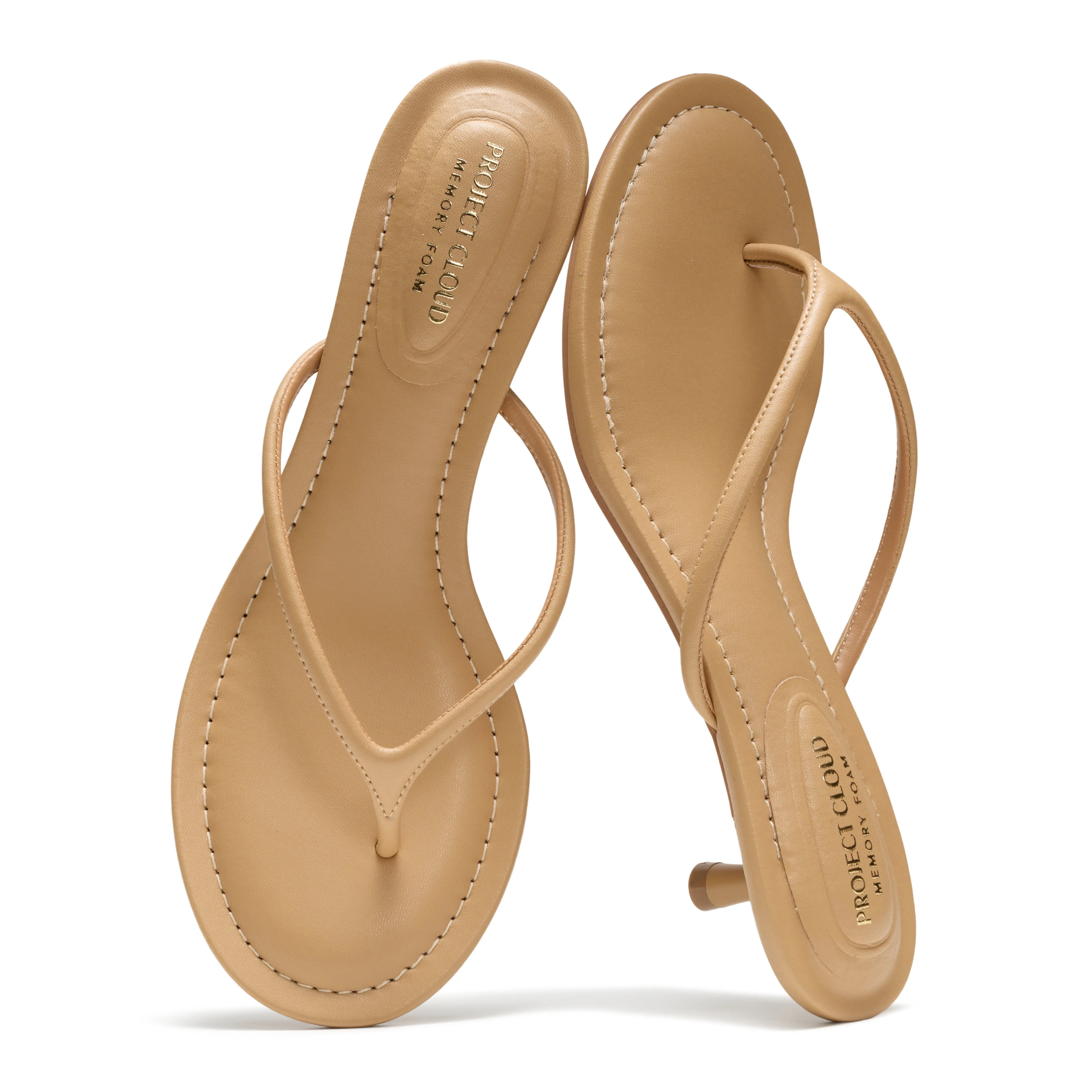 Project Cloud Women's | Genuine Leather Sandals Women Footwear | Memory Foam | Lightweight | Non-Slip - Mango Project Cloud Women's | Genuine Leather Sandals Women Footwear | Memory Foam | Lightweight | Non-Slip - Mango