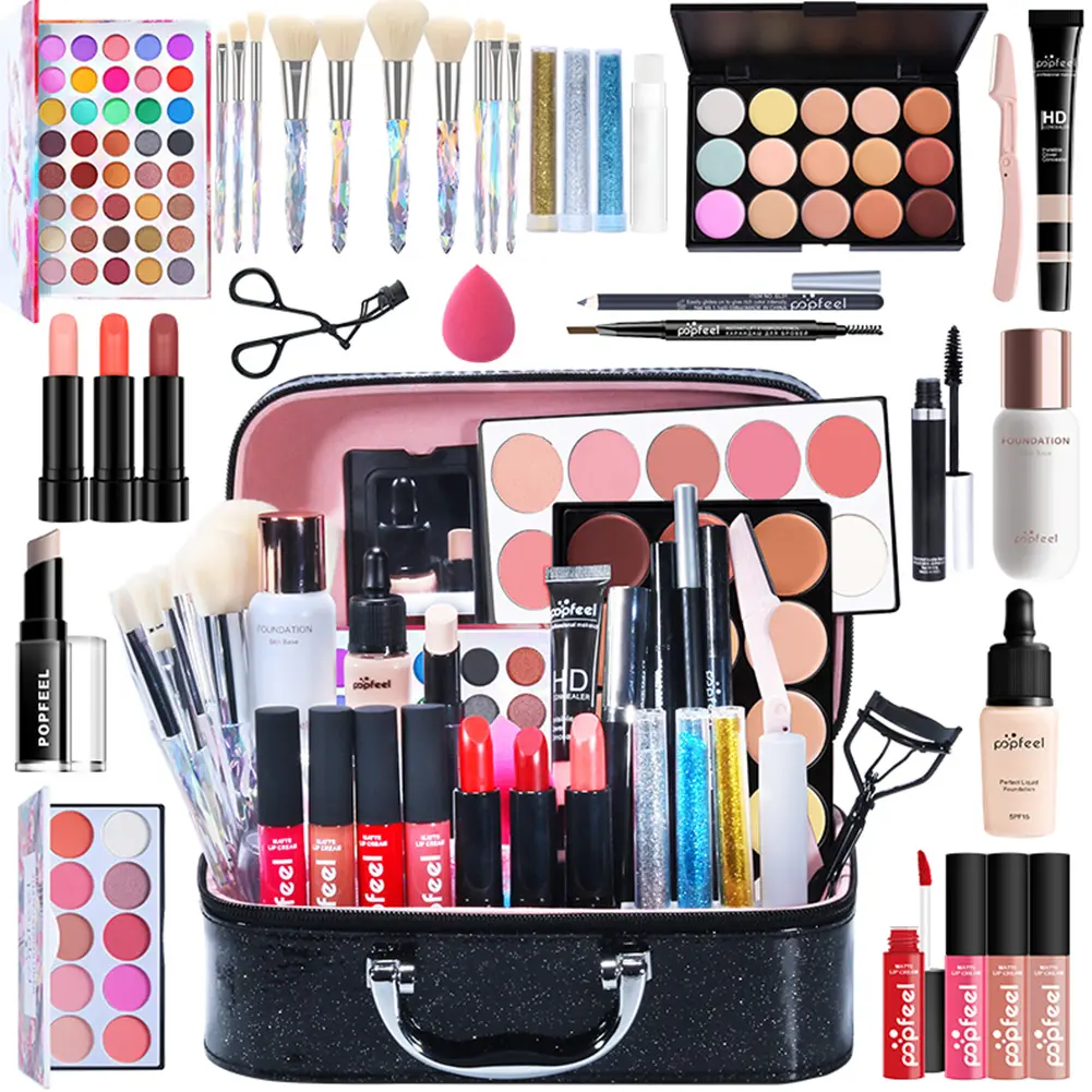 All In One Makeup Kit 34PCS Makeup Kit for Women Full Kit Multi-Purpose ...