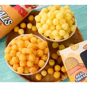 Lesser Evil (6) Bags Space Balls Organic Corn Puffs