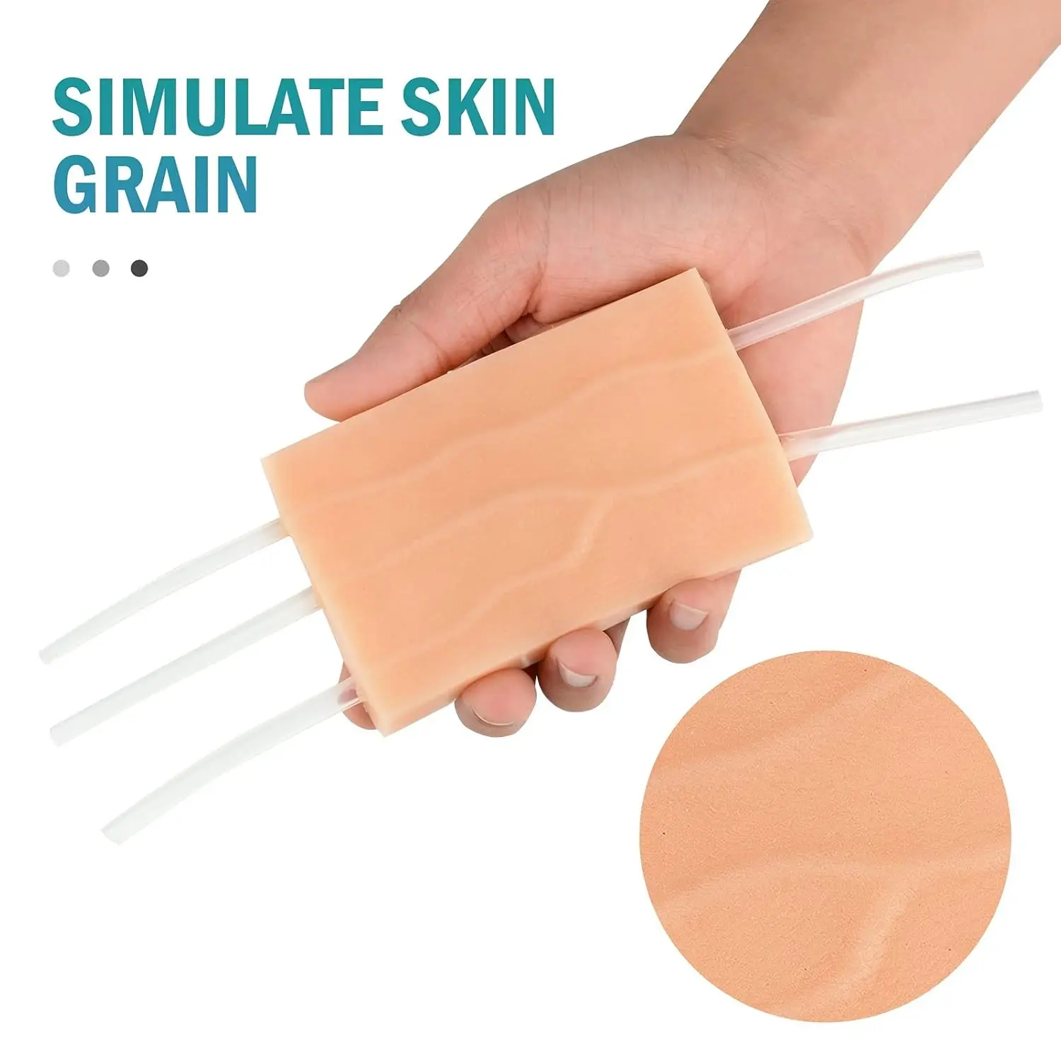 Medical Student Nurse Blood Draw Training Model, Y Tube Venipuncture Practice Pad, Silicone Skin Simulation Module, Realistic Injection Model