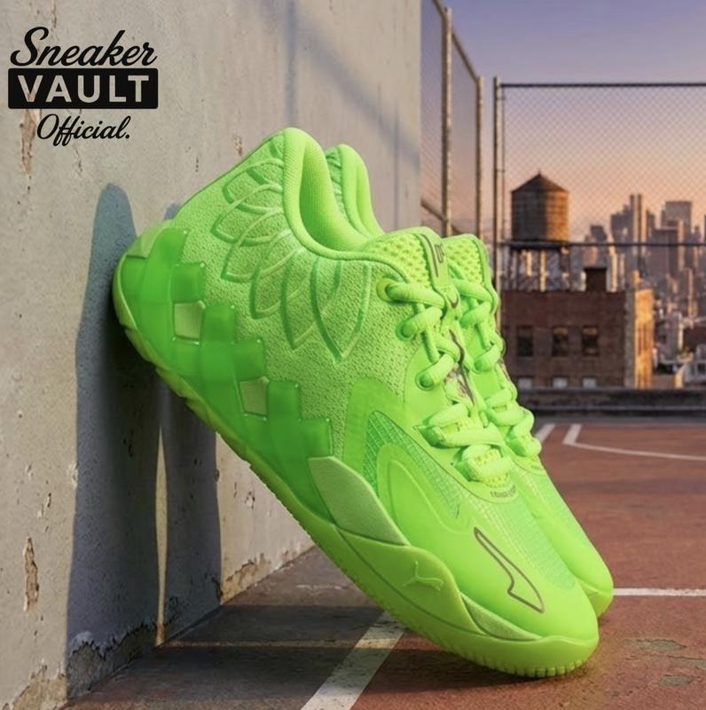 Puma LaMelo Ball MB.01 Lo Green Gecko 376941-07 Mens Fashion Sneakers New