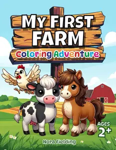 My First Farm Coloring Adventure - A Toddler's Introduction to Farming; Toddler Farm Coloring Book, Paperback