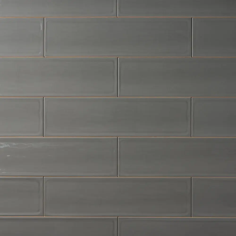 Chanelle Lava Smoke 4x16 Ceramic Tile Glossy Sample