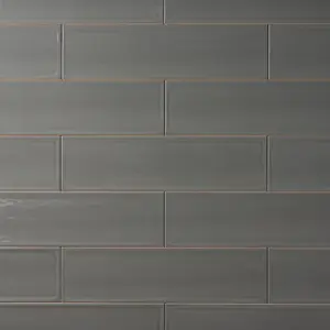 Chanelle Lava Smoke 4x16 Ceramic Tile Glossy Sample