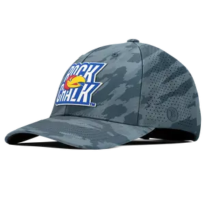 University of Kansas "Kansas Rock Chalk Block" Curved Elite