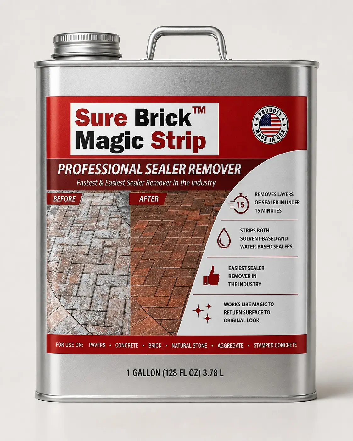 Sure Brick Magic Strip (1 gal) Can