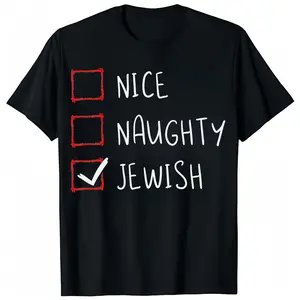 Hanukkah Jewish Festival Jew Menorah Hebrew Naughty Gift  Shirt Printed in USA